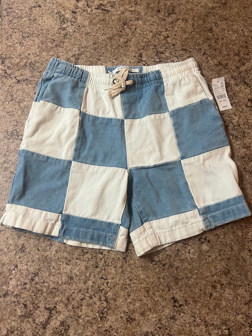 Pacsun Men’s Volley Shorts Size Small Checkered NWT